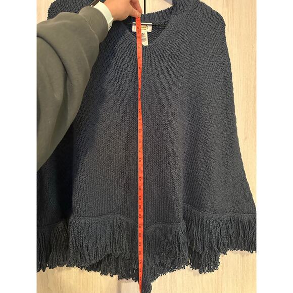 Talbots Vintage Pima Cotton Cardigan Poncho Size Small/Medium - Picture 4 of 4